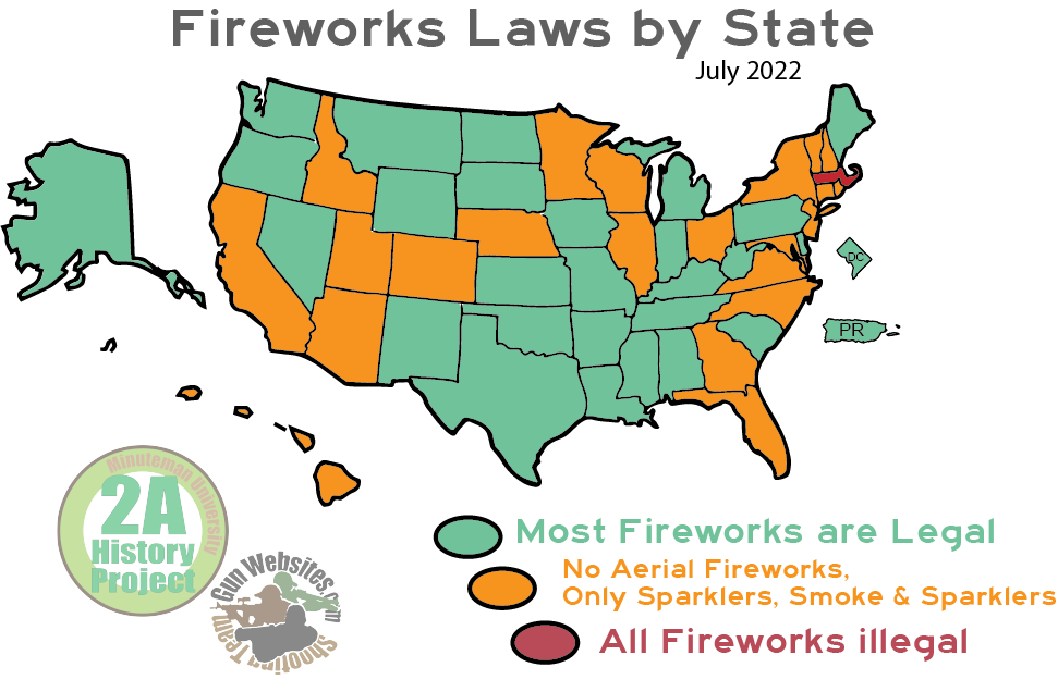 Sate Gun Law Maps 2022 Fireworks Laws By State 
